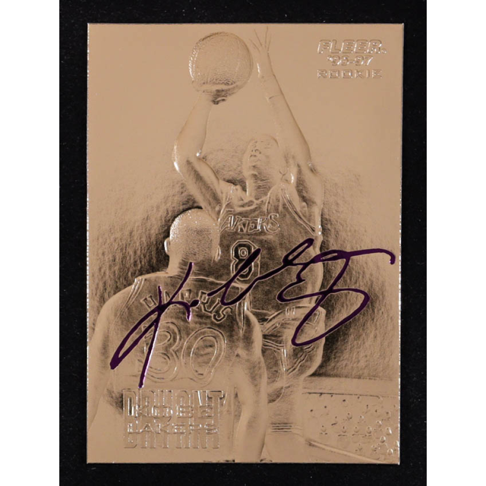 Kobe Bryant 1996-97 Fleer Purple Signature 23Kt Gold RC at PristineAuction.com