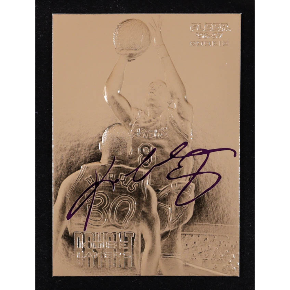 Kobe Bryant 1996-97 Fleer Purple Signature 23Kt Gold RC at PristineAuction.com