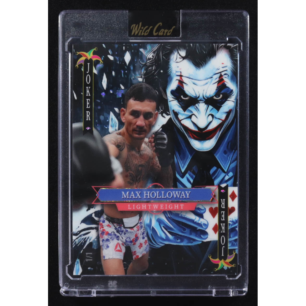 Max Holloway 2025 Wild Card Jokers Wild Joker Kaleidoscope #SDJWM-MHNF04 #1/1 at PristineAuction.com