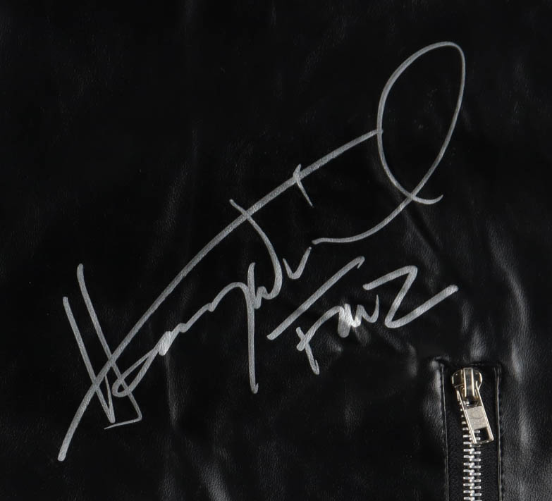 Henry Winkler Signed "Happy Days" Leather Jacket Inscribed "Fonz" (Schwartz) at PristineAuction.com Henry Winkler Signed "Happy Days" Leather Jacket Inscribed "Fonz" (Schwartz) at PristineAuction.com