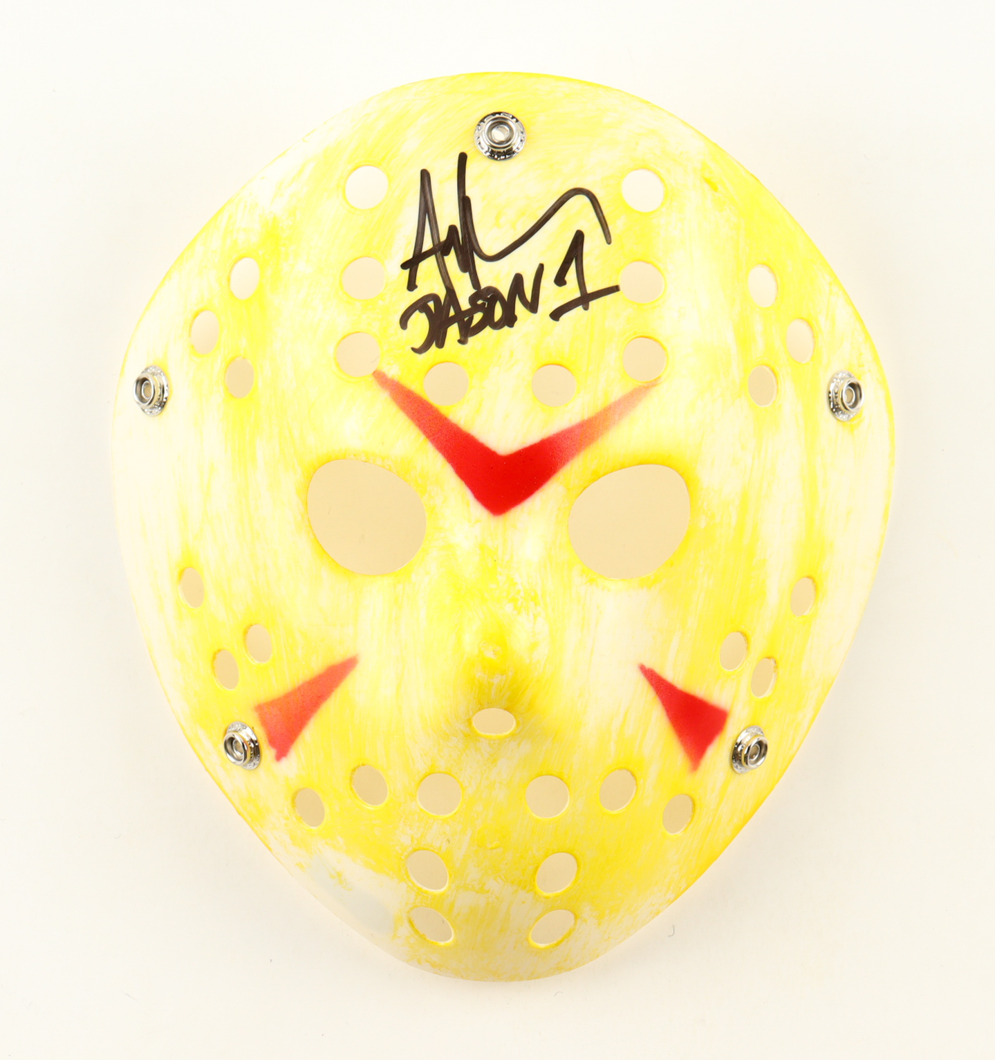 Ari Lehman Signed Jason "Friday the 13th" Mask Inscribed "Jason 1" (Schwartz) at PristineAuction.com Ari Lehman Signed Jason "Friday the 13th" Mask Inscribed "Jason 1" (Schwartz) at PristineAuction.com