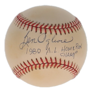 Ben Oglivie Signed OAL Baseball Inscribed "1980 A.L. Home Run Champ" (JSA) at PristineAuction.com Ben Oglivie Signed OAL Baseball Inscribed "1980 A.L. Home Run Champ" (JSA) at PristineAuction.com