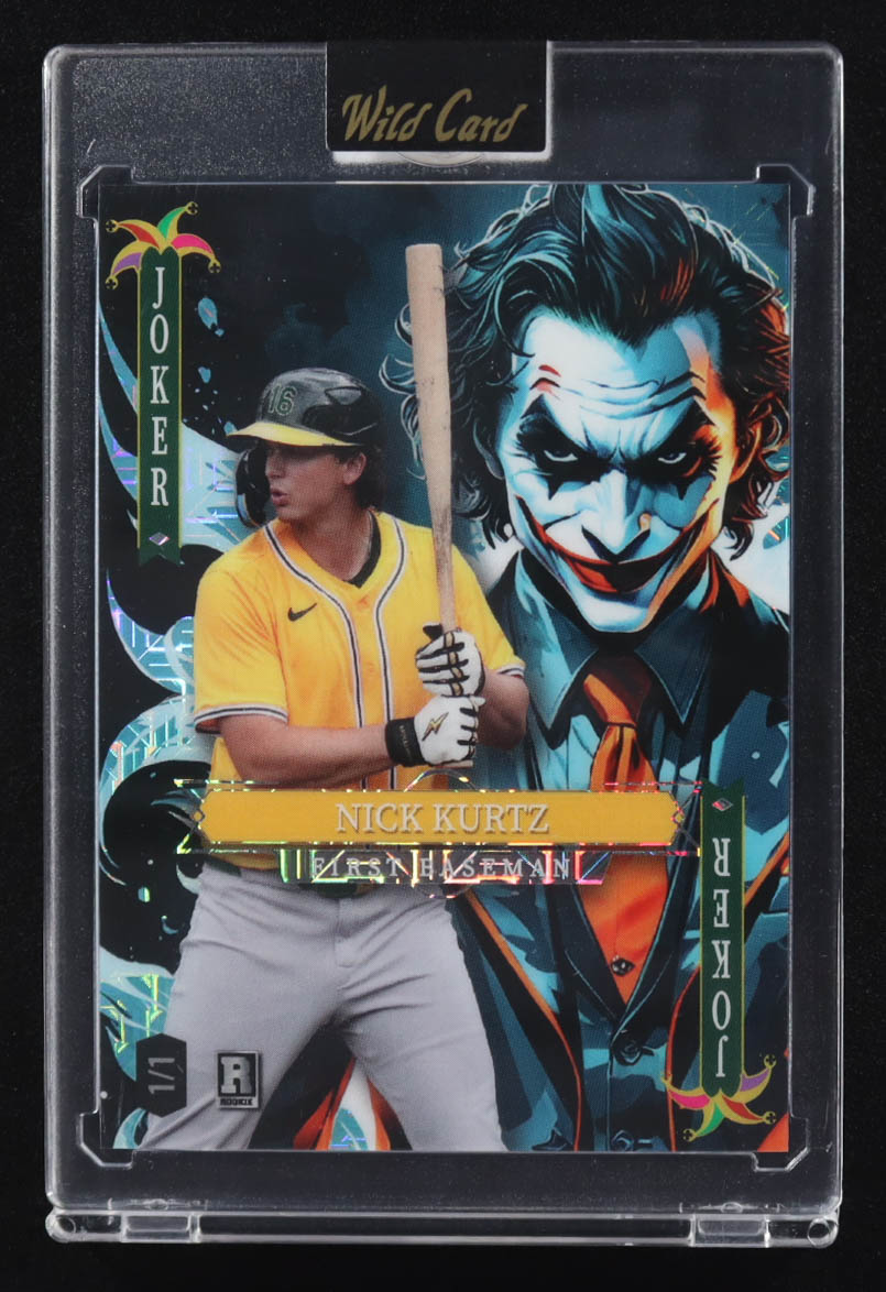 Nick Kurtz 2025 Wild Card Jokers Wild Joker Mojo #SDJWM-NKNE08 #1/1 RC at PristineAuction.com Nick Kurtz 2025 Wild Card Jokers Wild Joker Mojo #SDJWM-NKNE08 #1/1 RC at PristineAuction.com