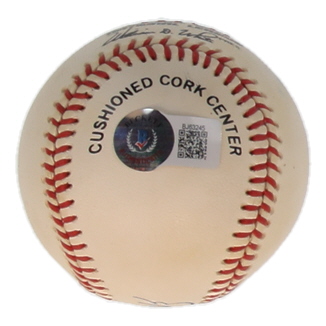 Joe Adcock Signed ONL Baseball (Beckett) at PristineAuction.com Joe Adcock Signed ONL Baseball (Beckett) at PristineAuction.com