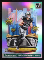 Brock Bowers 2024 Donruss Downtown Oversize #17 RC at PristineAuction.com