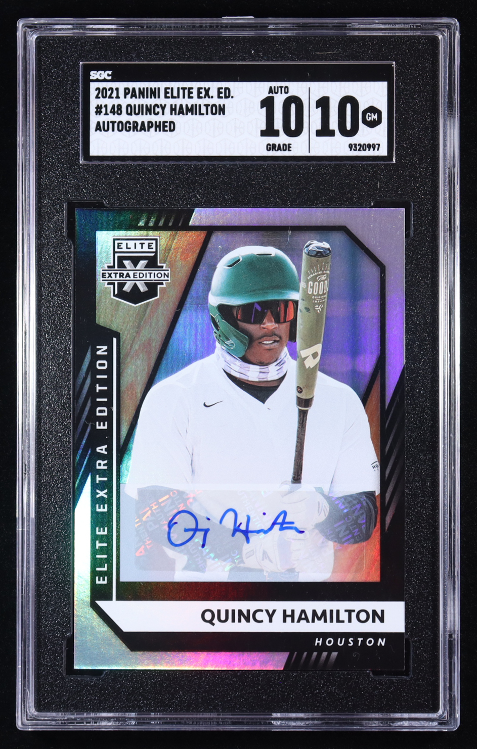 Quincy Hamilton 2021 Elite Extra Edition Signatures #148 (SGC 10) at PristineAuction.com Quincy Hamilton 2021 Elite Extra Edition Signatures #148 (SGC 10) at PristineAuction.com