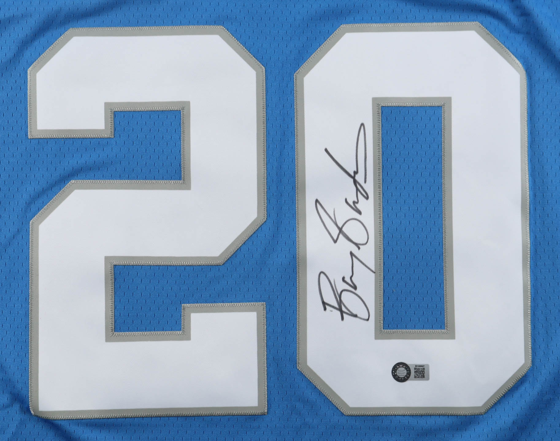 Barry Sanders Signed Lions Mitchell & Ness Authentic Jersey (Schwartz) at PristineAuction.com Barry Sanders Signed Lions Mitchell & Ness Authentic Jersey (Schwartz) at PristineAuction.com