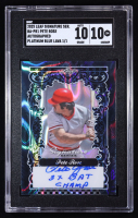 Pete Rose 2025 Leaf Signature Series Platinum Blue Lava #BAPR1 #1/1 (SGC 10) at PristineAuction.com