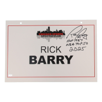 Rick Barry Signed 2024 Chicago Sports Spectacular 11x17 Show Sign Inscribed "HOF 1987 NBA Top 50 2025" (Schwartz) at PristineAuction.com