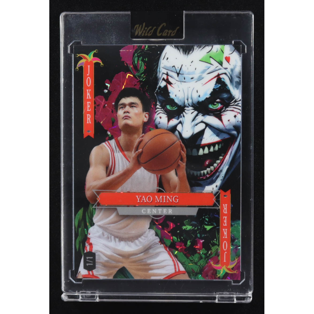Yao Ming 2025 Wild Card Jokers Wild Joker Lazer #SDJWM-YMNH10 #1/1 at PristineAuction.com