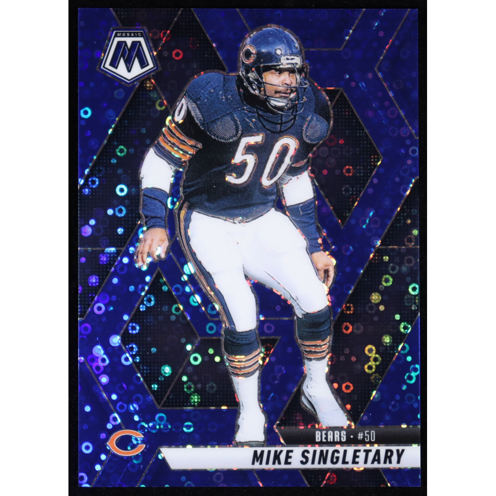 Mike Singletary 2025 Panini Mosaic Mosaic No Huddle Blue #153 #46/99 at PristineAuction.com