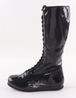 Ted DiBiase Signed Wrestling Boot (Schwartz) at PristineAuction.com