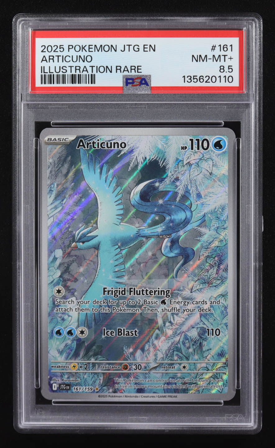 Articuno 2025 Pokemon TCG Scarlet & Violet Journey Together #161 (PSA 8.5) at PristineAuction.com Articuno 2025 Pokemon TCG Scarlet & Violet Journey Together #161 (PSA 8.5) at PristineAuction.com
