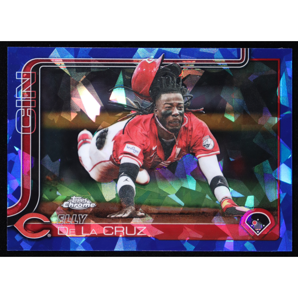 Elly De La Cruz 2025 Topps Chrome Update Sapphire #USC189 at PristineAuction.com