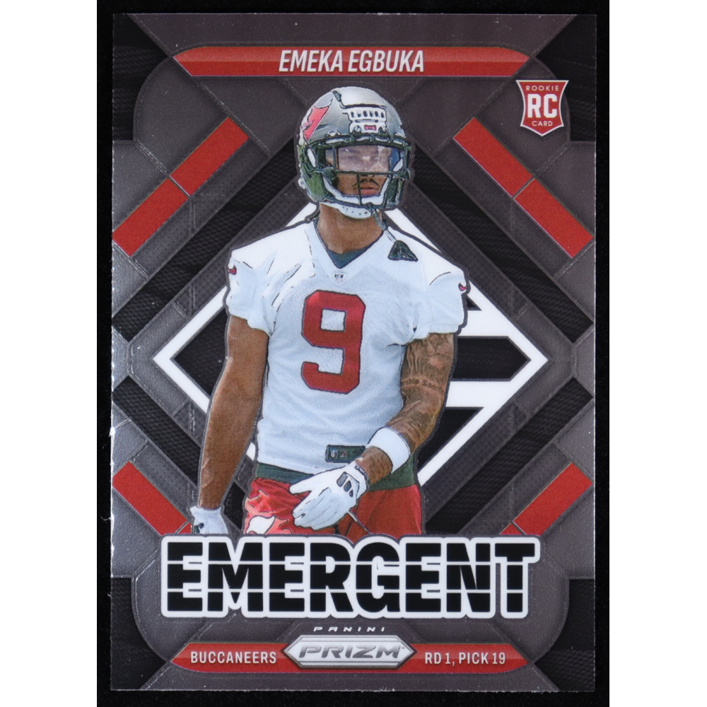 Emeka Egbuka 2025 Panini Prizm Emergent #3 RC at PristineAuction.com