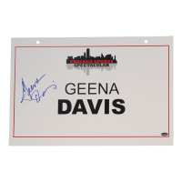 Geena Davis Signed 2024 Chicago Sports Spectacular 11x17 Show Sign (Schwartz) at PristineAuction.com