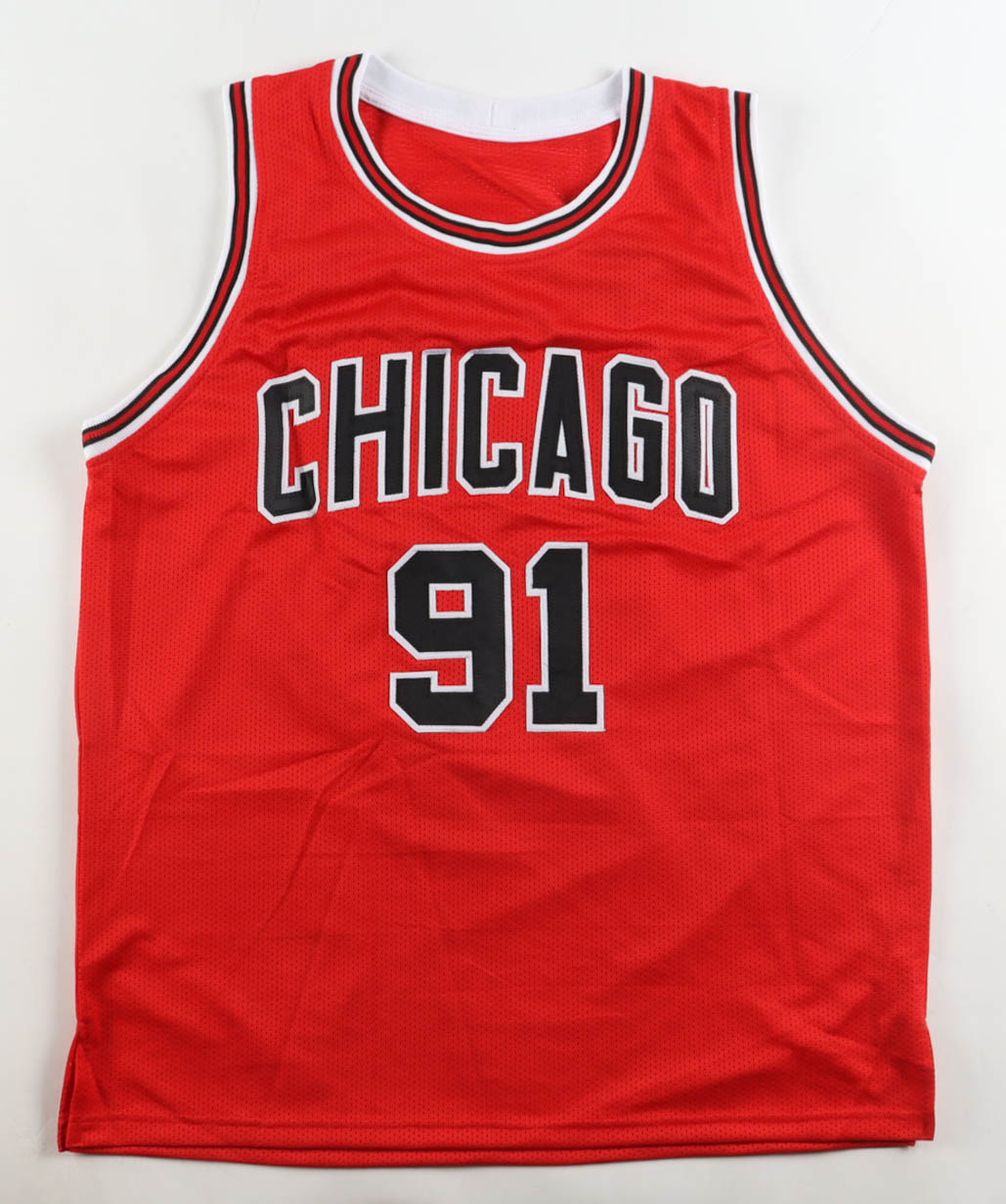 Dennis Rodman Signed Jersey (Schwartz) at PristineAuction.com Dennis Rodman Signed Jersey (Schwartz) at PristineAuction.com