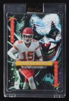 Patrick Mahomes II 2025 Wild Card Jokers Wild Joker Green Cross Hatch Foil #SDJWM-PMNK06 #1/1 at PristineAuction.com