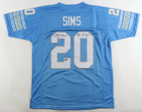 Billy Sims Signed Jersey Inscribed "80 - R.O.Y." (Schwartz) at PristineAuction.com