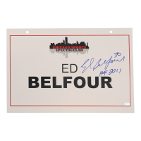 Ed Belfour Signed 2024 Chicago Sports Spectacular 11x17 Show Sign Inscribed "HOF 2011" (Schwartz) at PristineAuction.com