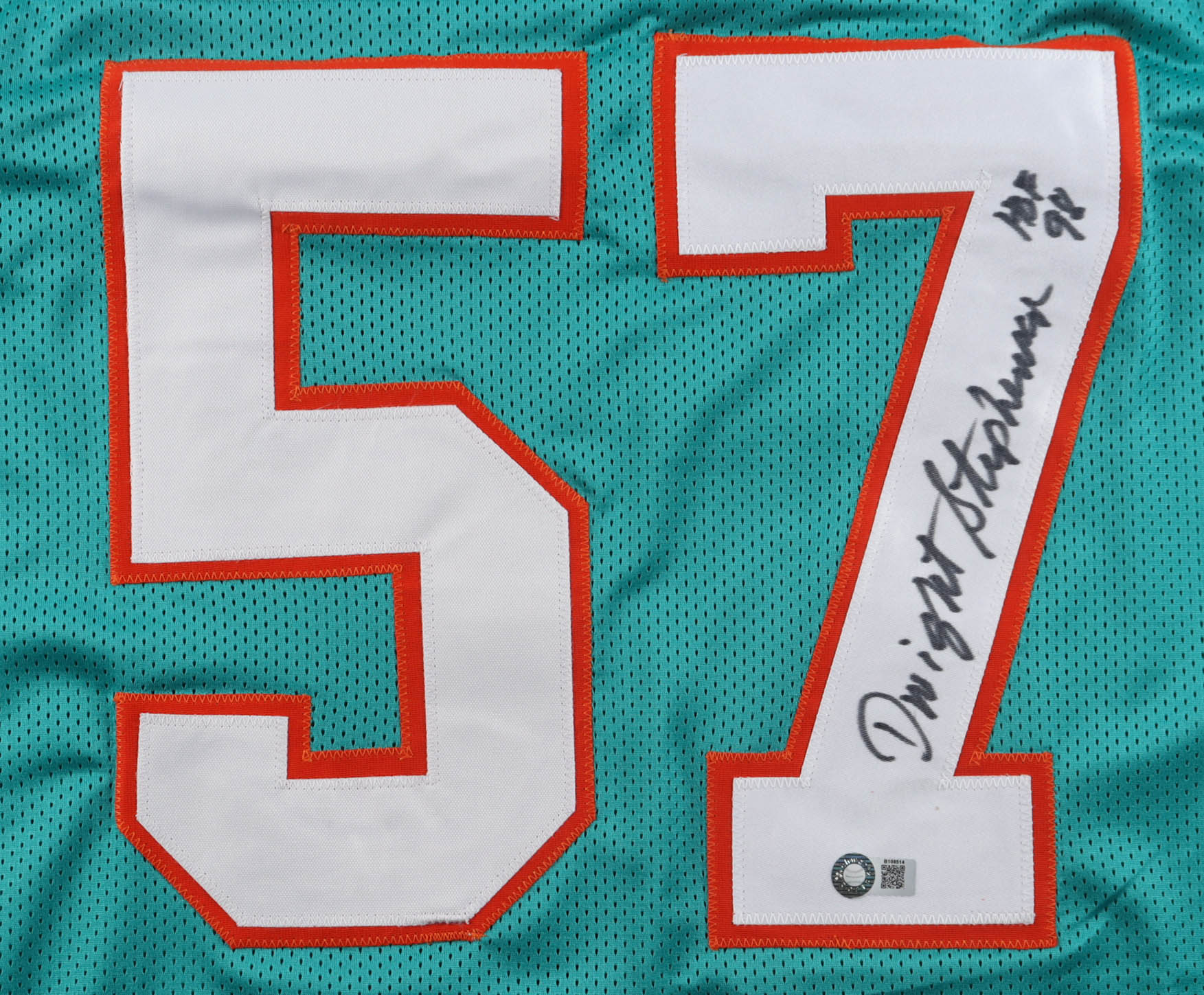 Dwight Stephenson Signed Jersey Inscribed "HOF 98" (Schwartz) at PristineAuction.com Dwight Stephenson Signed Jersey Inscribed "HOF 98" (Schwartz) at PristineAuction.com