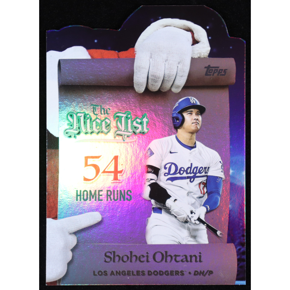 Shohei Ohtani 2025 Topps Holiday Making The Nice List #MNL1 at PristineAuction.com