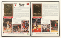 Michael Jordan LE 1999 Upper Deck 22Kt Gold Rookie & Career Cards With Commemorative Booklet at PristineAuction.com