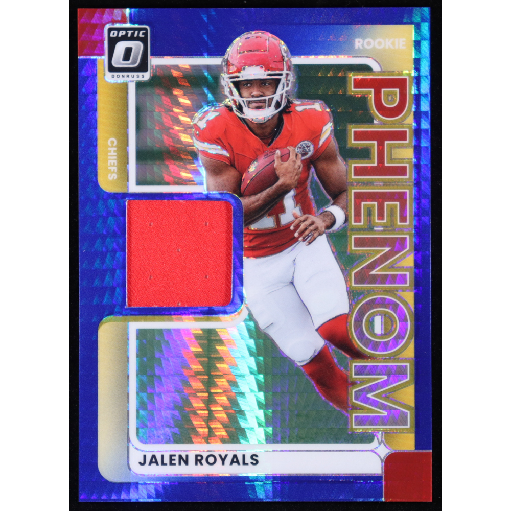 Jalen Royals 2025 Donruss Optic Rookie Phenoms Blue Hyper #25 RC at PristineAuction.com