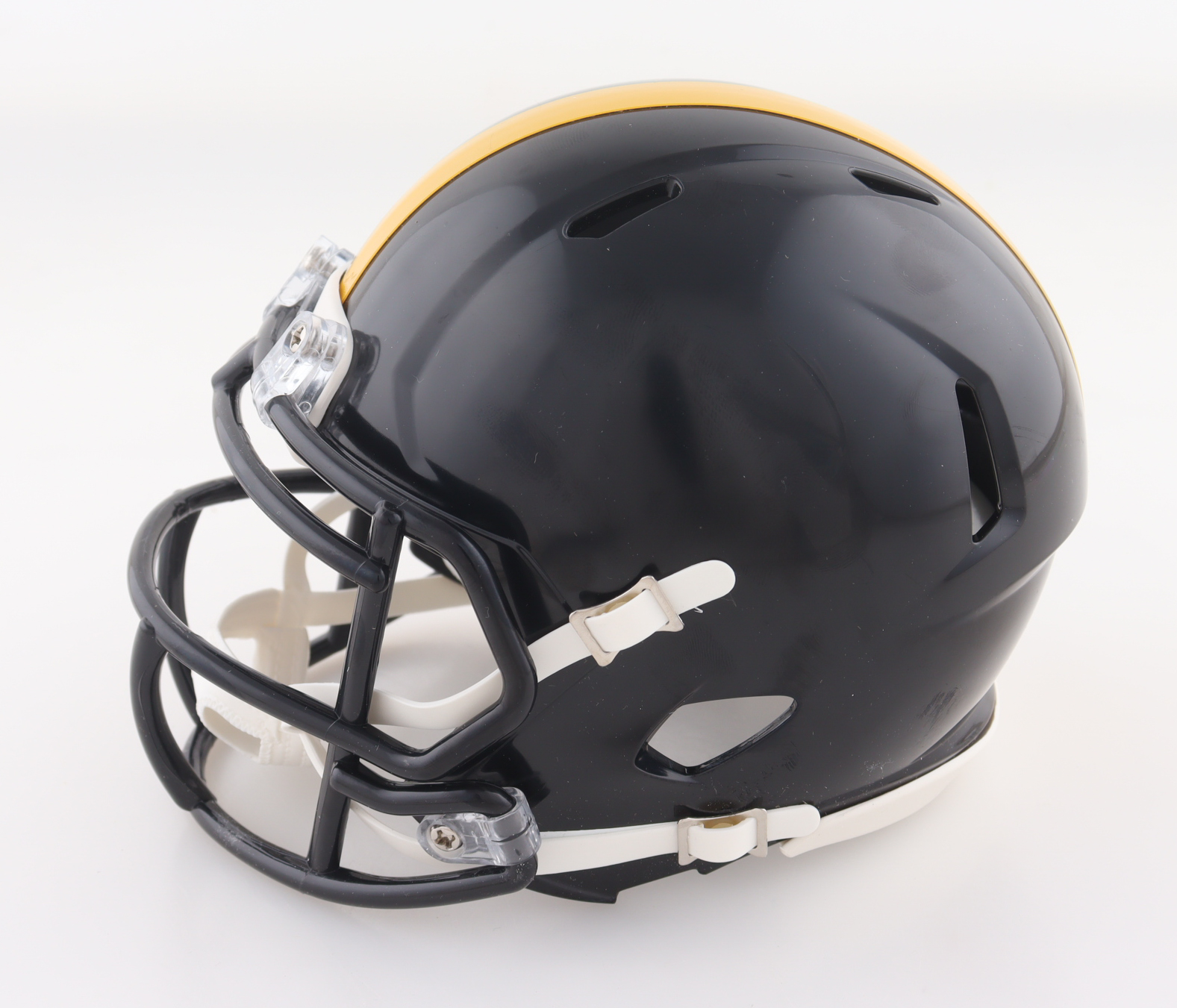 Kaleb Johnson Signed Steelers Speed Mini Helmet (Beckett) at PristineAuction.com Kaleb Johnson Signed Steelers Speed Mini Helmet (Beckett) at PristineAuction.com