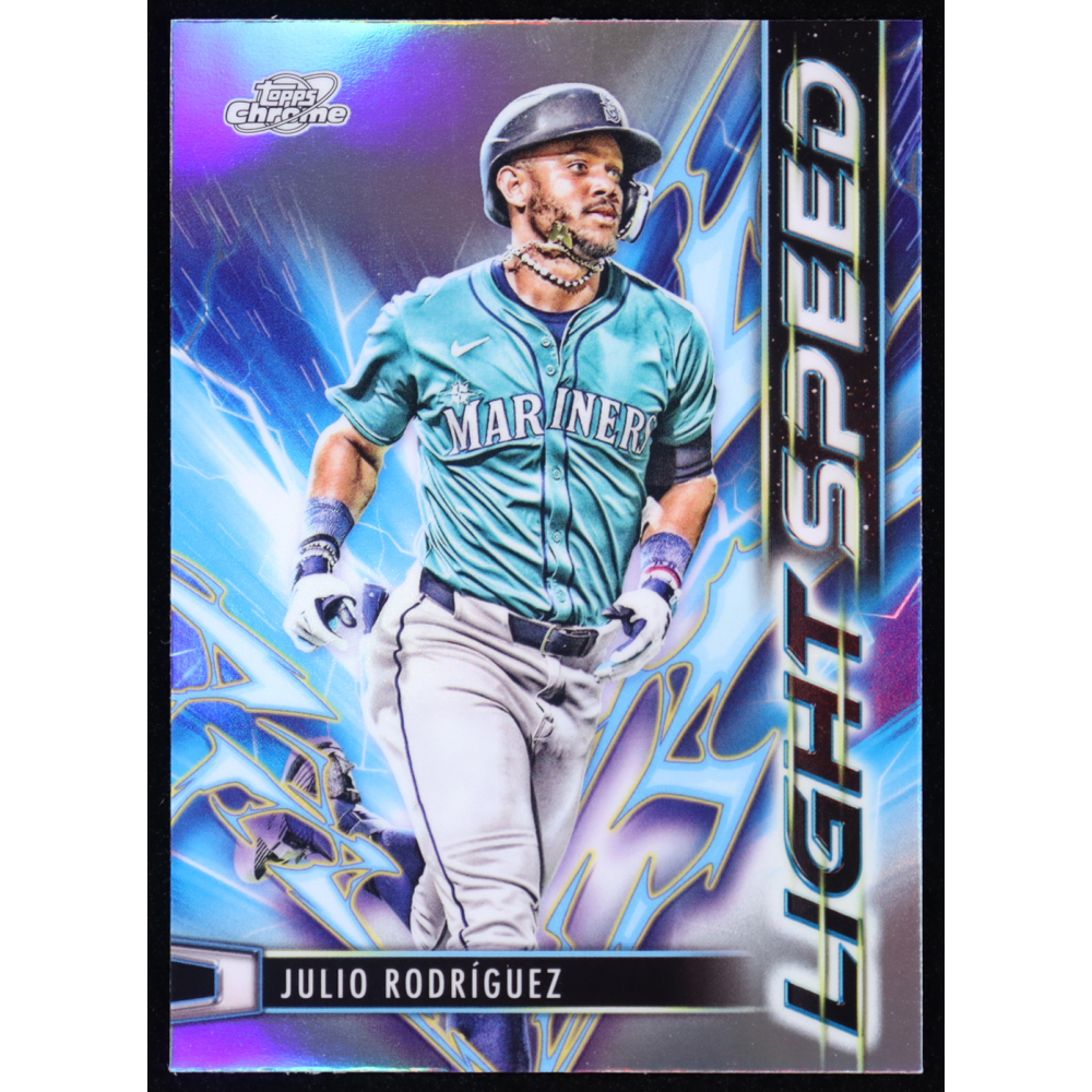 Julio Rodriguez 2025 Topps Cosmic Chrome Light Speed #LS9 at PristineAuction.com