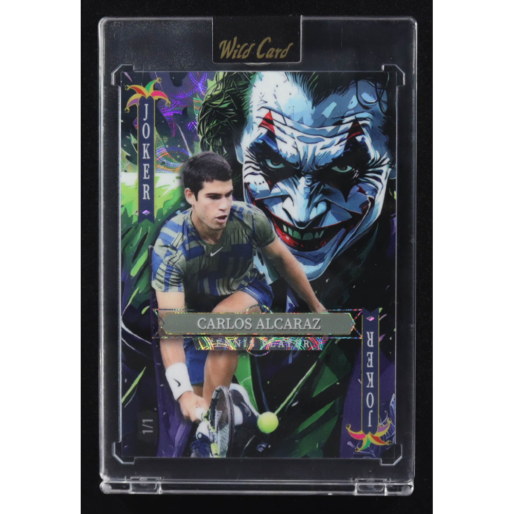 Carlos Alcaraz 2025 Wild Card Jokers Wild Joker Kaleidoscope #SDJWM-CANo10 #1/1 at PristineAuction.com