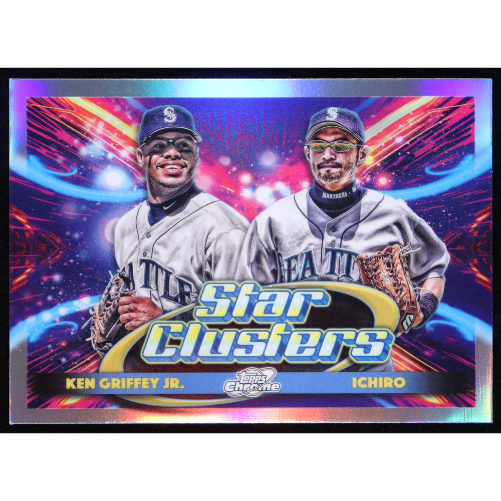 Ichiro / Ken Griffey Jr. 2025 Topps Cosmic Chrome Dual Star Clusters #DSC2 at PristineAuction.com