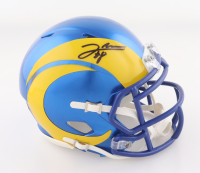 Jared Verse Signed Rams Speed Mini Helmet (Beckett) at PristineAuction.com