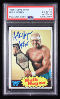 Hulk Hogan Signed 1985 Topps WWF #1 RC Inscribed "HOF 05" (PSA 6) at PristineAuction.com