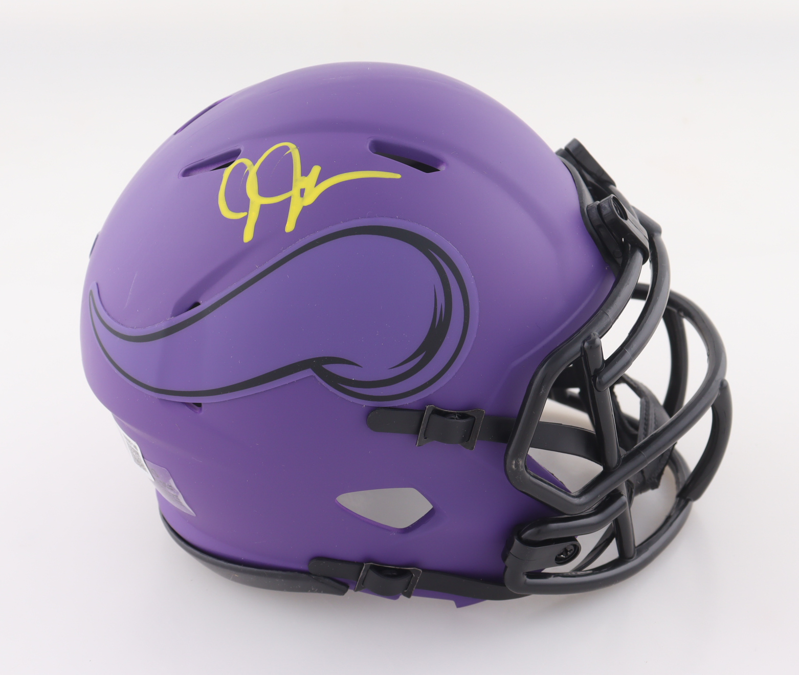 Justin Jefferson Signed Vikings Rave Alternate Speed Mini Helmet (Beckett) at PristineAuction.com Justin Jefferson Signed Vikings Rave Alternate Speed Mini Helmet (Beckett) at PristineAuction.com