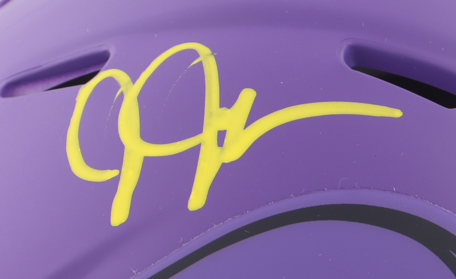 Justin Jefferson Signed Vikings Rave Alternate Speed Mini Helmet (Beckett) at PristineAuction.com Justin Jefferson Signed Vikings Rave Alternate Speed Mini Helmet (Beckett) at PristineAuction.com