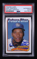 Gary Sheffield Signed 1989 Topps #343 RC (PSA) at PristineAuction.com