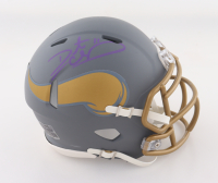 Daunte Culpepper Signed Vikings Slate Alternate Speed Mini Helmet (Schwartz) at PristineAuction.com