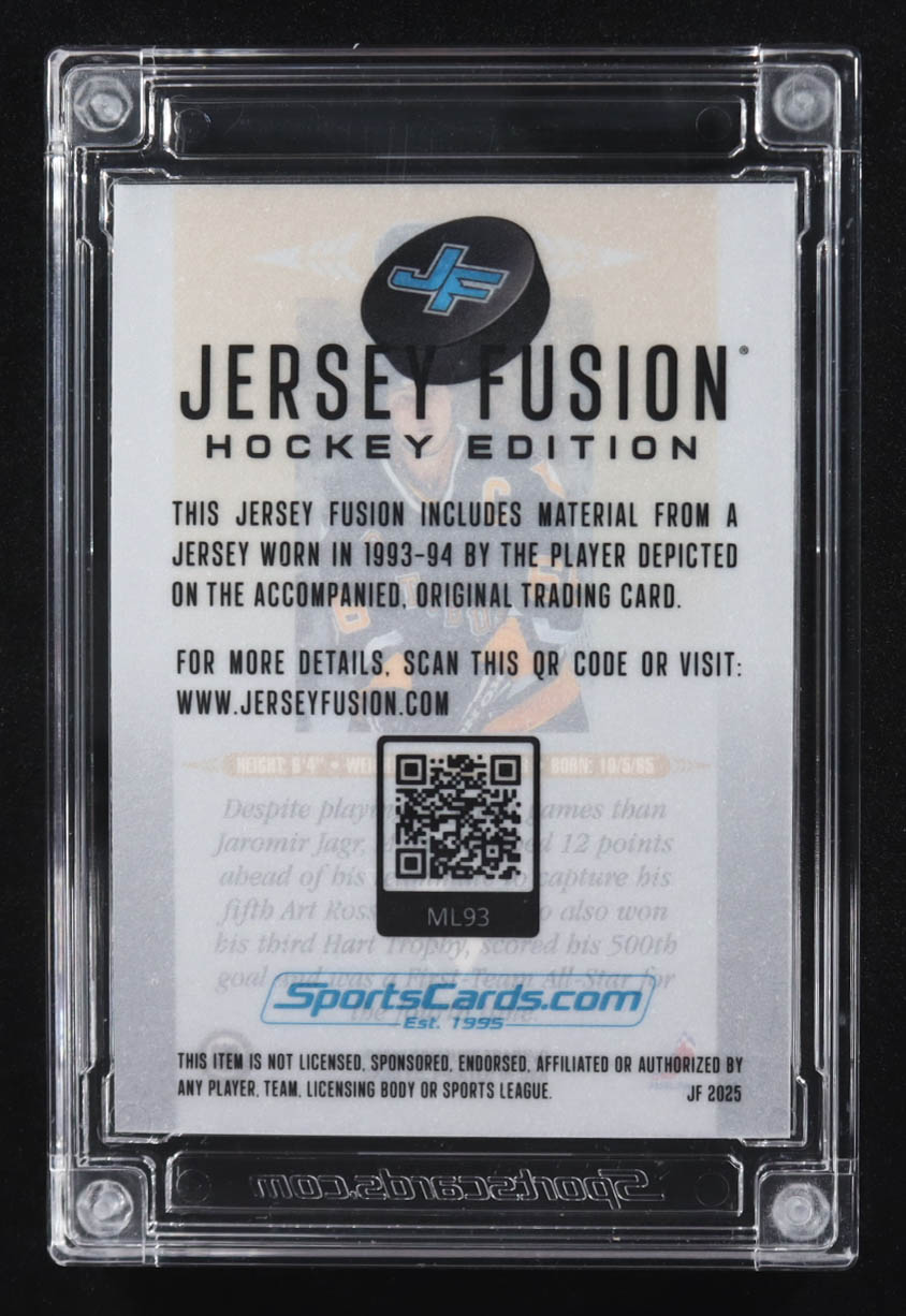 Mario Lemieux 2025 Jersey Fusion Quad Player-Worn Swatches #ML93 #2/5 at PristineAuction.com Mario Lemieux 2025 Jersey Fusion Quad Player-Worn Swatches #ML93 #2/5 at PristineAuction.com