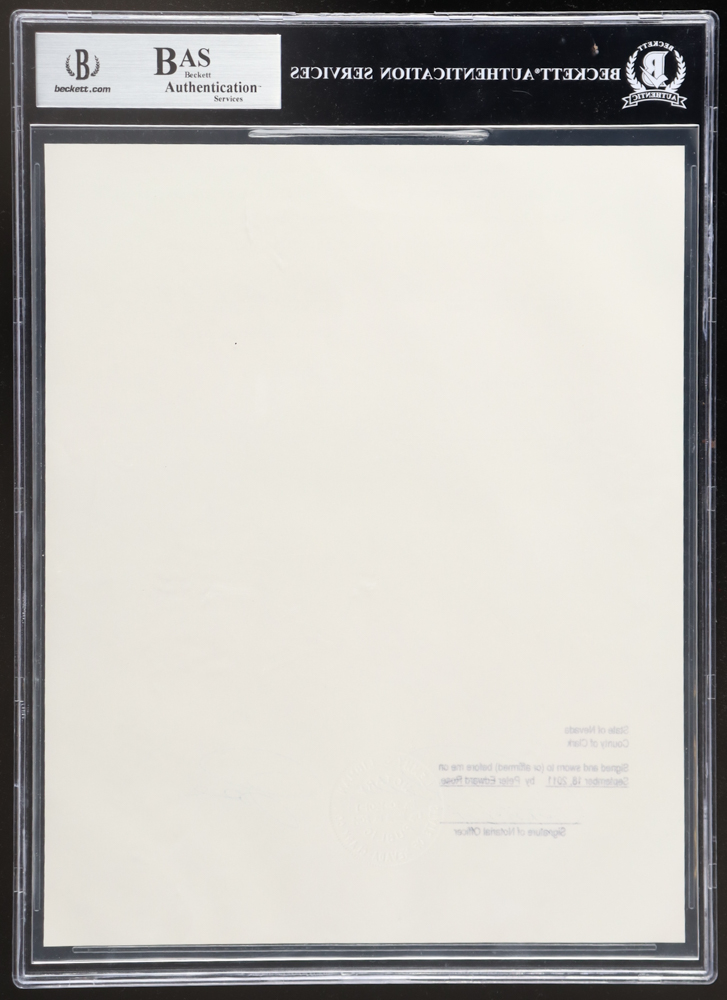 Pete Rose Signed "Banned from Baseball" Document (BAS) at PristineAuction.com Pete Rose Signed "Banned from Baseball" Document (BAS) at PristineAuction.com