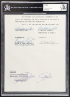 Pete Rose Signed "Banned from Baseball" Document (BAS) at PristineAuction.com