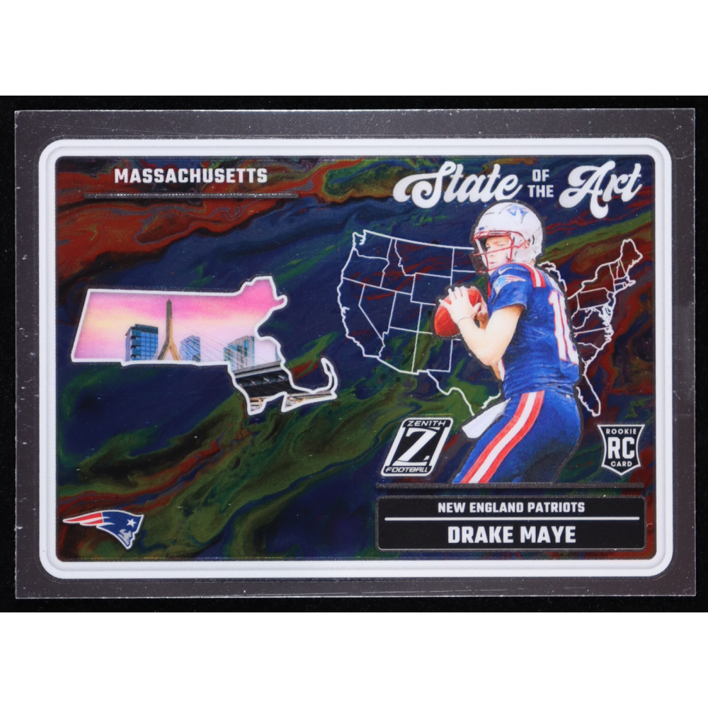 Drake Maye 2024 Zenith State of the Art #18 RC at PristineAuction.com