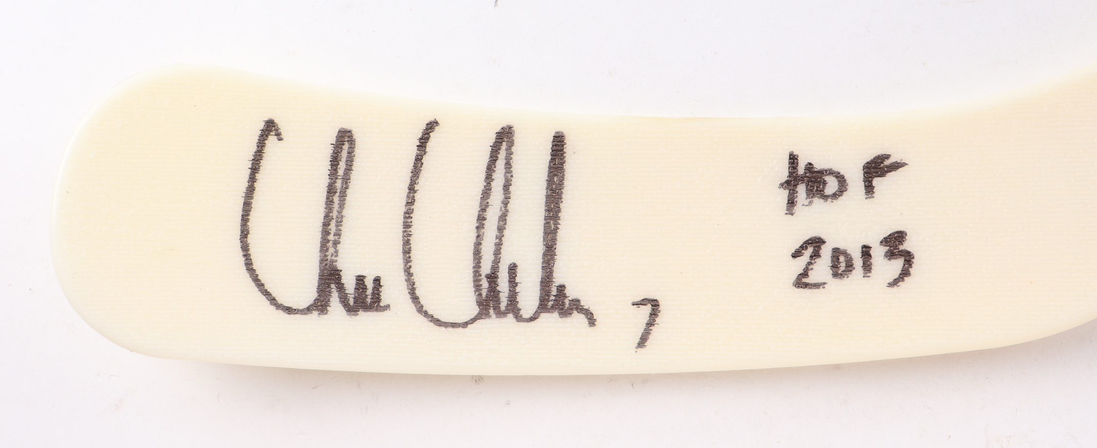 Chris Chelios Signed Power Fusion Full-Size Hockey Stick Inscribed "HOF 2013" (Schwartz) at PristineAuction.com Chris Chelios Signed Power Fusion Full-Size Hockey Stick Inscribed "HOF 2013" (Schwartz) at PristineAuction.com