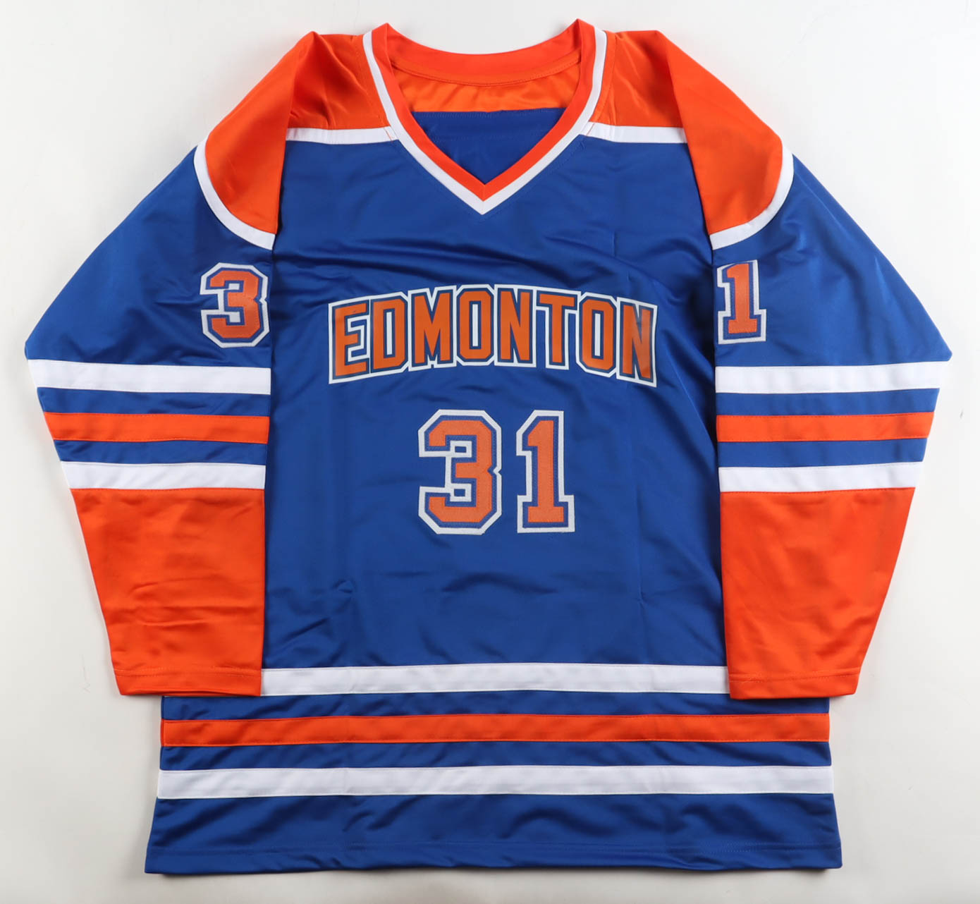 Grant Fuhr Signed Jersey Inscribed "HOF 03" (Schwartz) at PristineAuction.com Grant Fuhr Signed Jersey Inscribed "HOF 03" (Schwartz) at PristineAuction.com