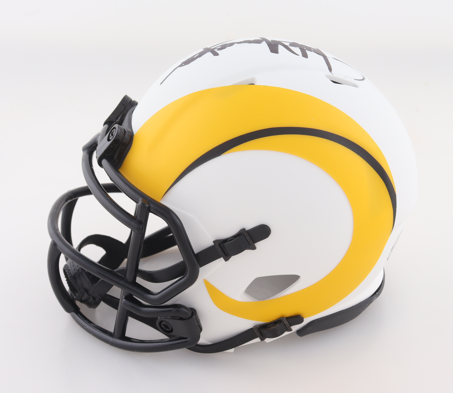 Jack Youngblood Signed Rams Lunar Eclipse Alternate Speed Mini Helmet Inscribed "HOF 01" (Schwartz) at PristineAuction.com Jack Youngblood Signed Rams Lunar Eclipse Alternate Speed Mini Helmet Inscribed "HOF 01" (Schwartz) at PristineAuction.com
