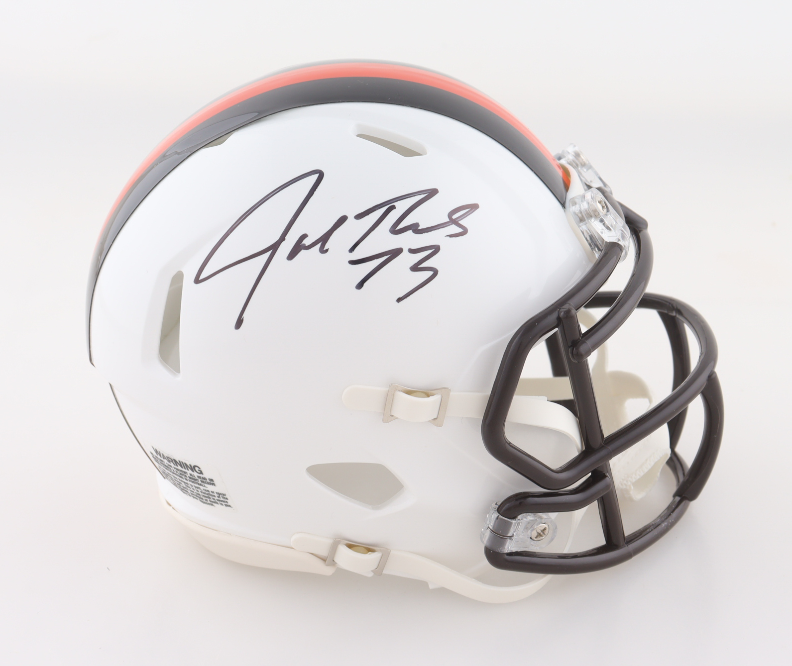 Joe Thomas Signed Browns Alternate Speed Mini Helmet (Schwartz) at PristineAuction.com Joe Thomas Signed Browns Alternate Speed Mini Helmet (Schwartz) at PristineAuction.com