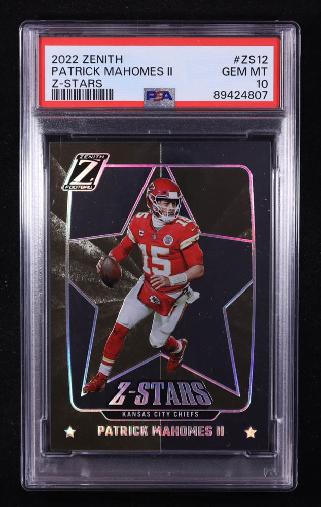 Patrick Mahomes II 2022 Zenith Z-Stars #12 (PSA 10) at PristineAuction.com Patrick Mahomes II 2022 Zenith Z-Stars #12 (PSA 10) at PristineAuction.com