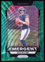 Caleb Williams 2024 Panini Prizm Emergent Prizms Green Wave #1 RC at PristineAuction.com