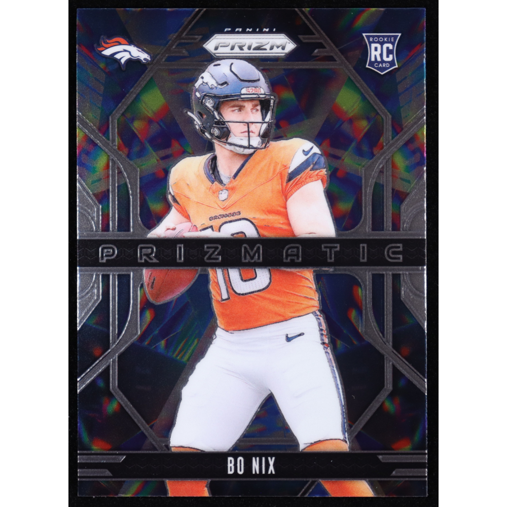 Bo Nix 2024 Panini Prizm Prizmatic #11 RC at PristineAuction.com