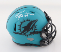 Ricky Williams Signed Dolphins Rave Alternate Speed Mini Helmet (Schwartz) at PristineAuction.com
